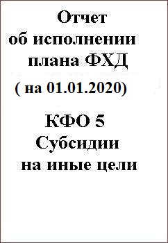 Отчет об исполнении плана ФХД КФО 5 на 01.01.2020